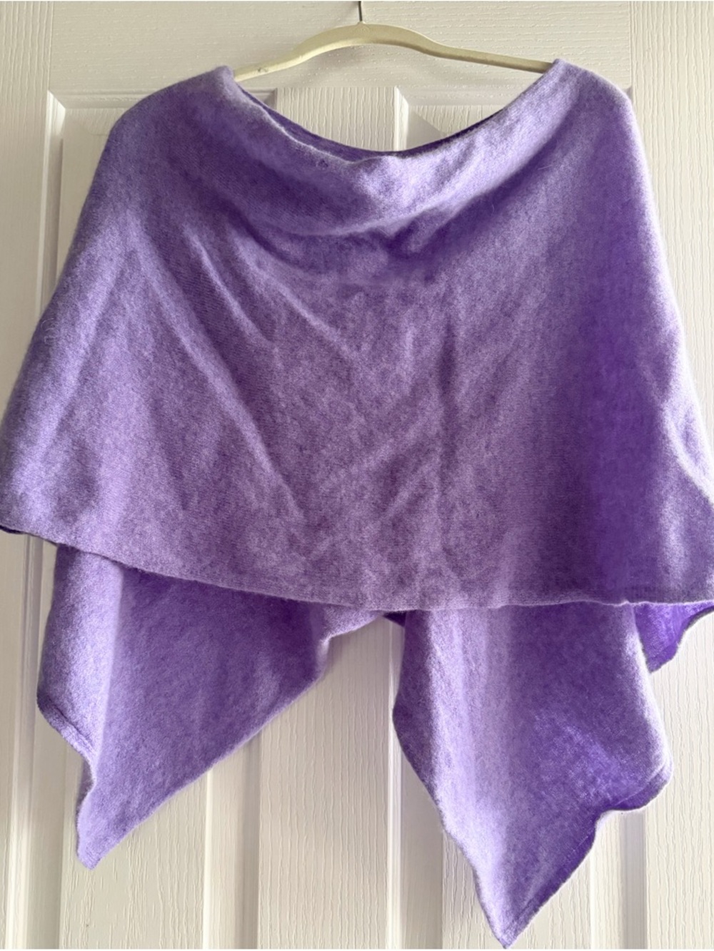 Claudia Nichole Cashmere Lavender Poncho - Soft Layered Cover-Up